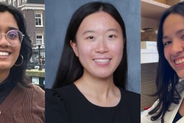 见见在‘夏日交汇’上展示他们研究成果的一些学生